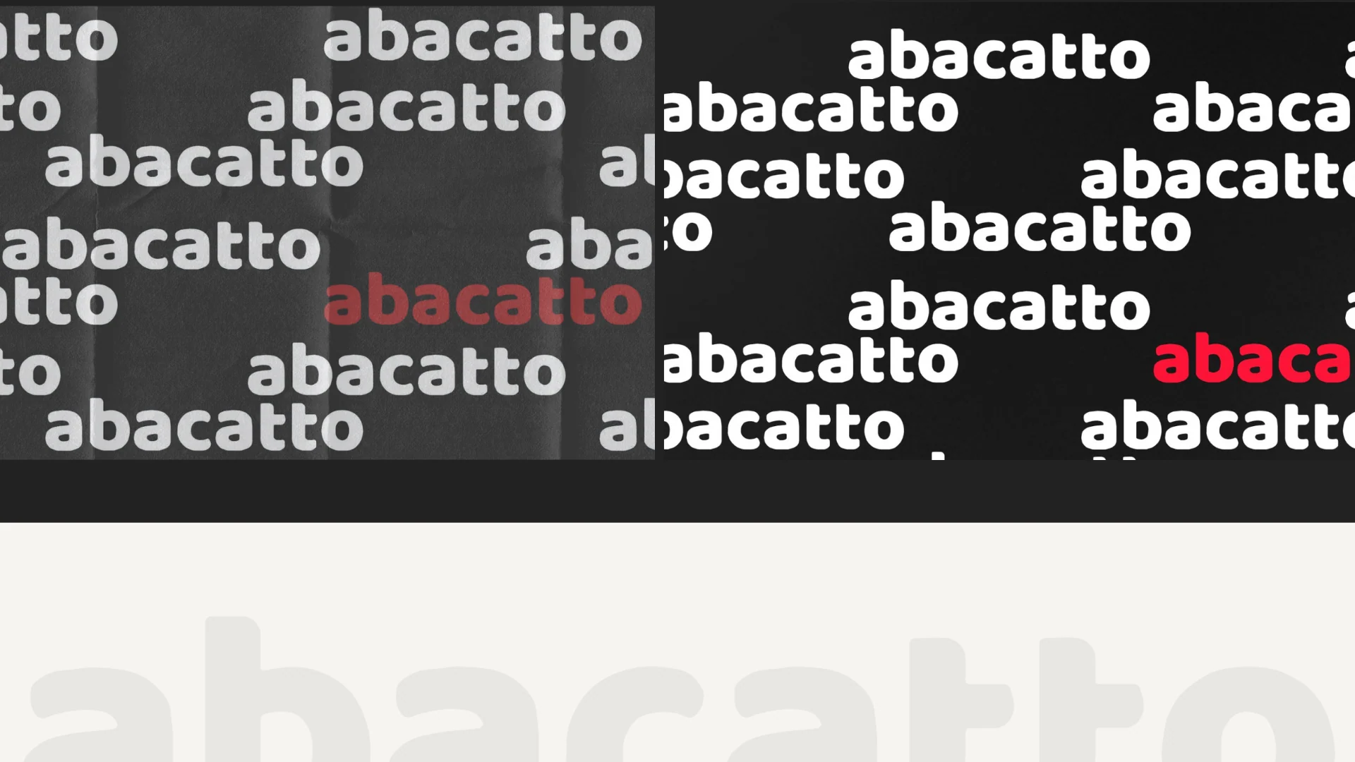Abacatto lowercase wordmark