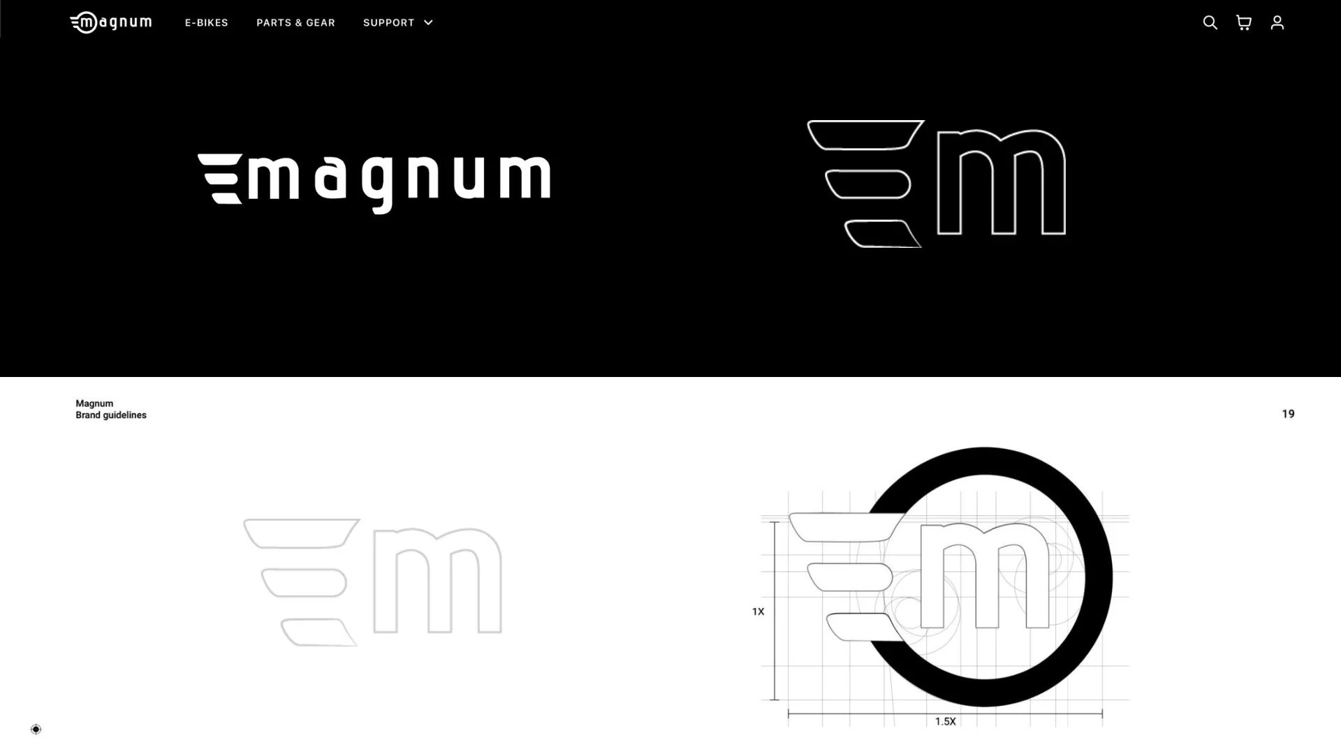 Magnum Bikes brand guidelines, identity overview